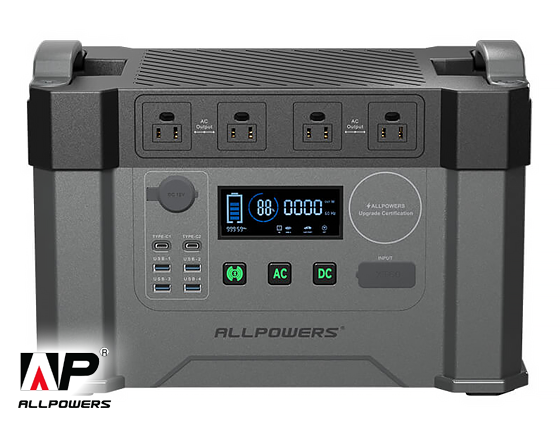 Allpowers: Solar Generator Kit 2000W (S2000 + SP027 100W Solar Panel)